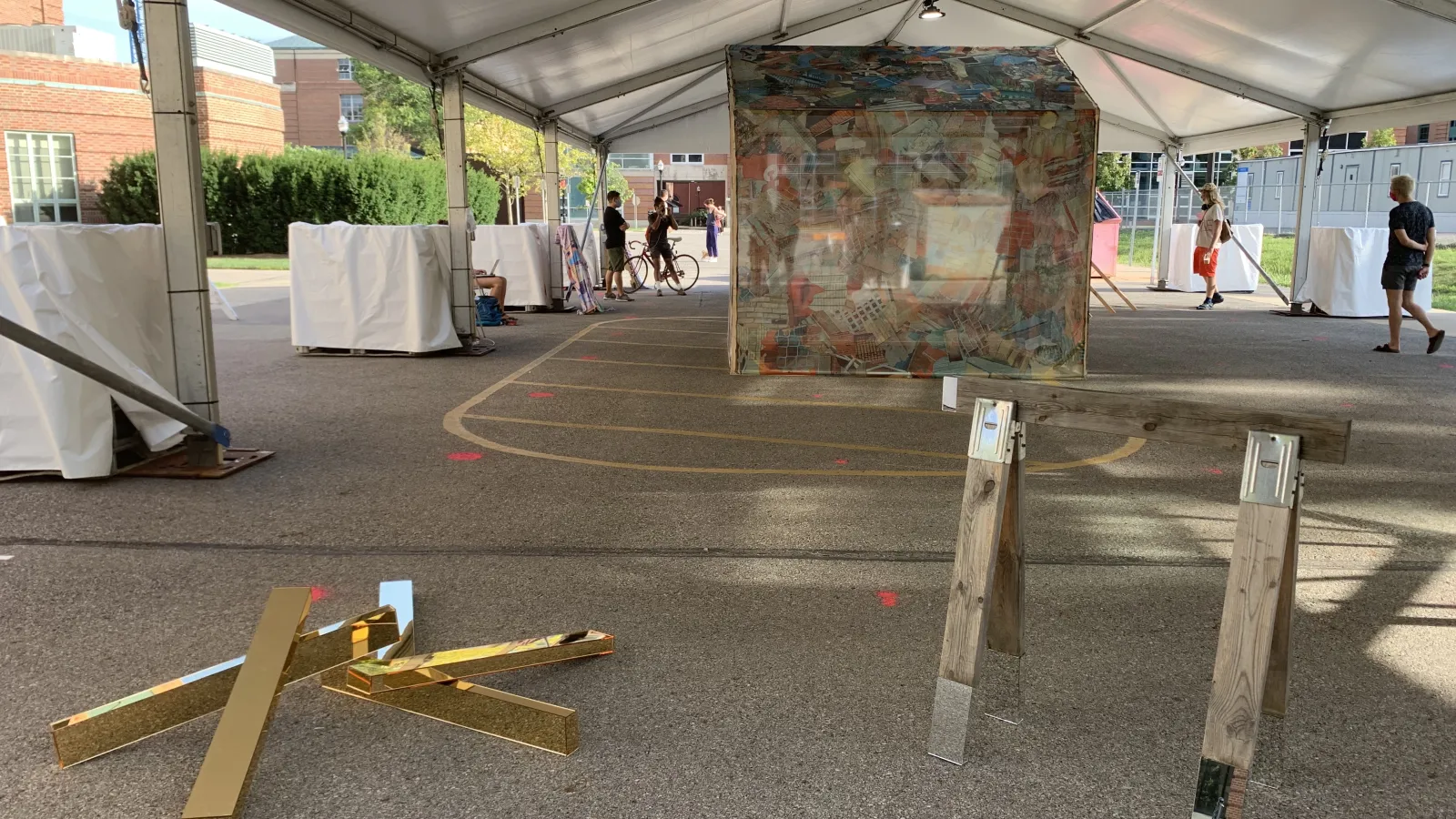 Exhibition in Stillman Hall Tent